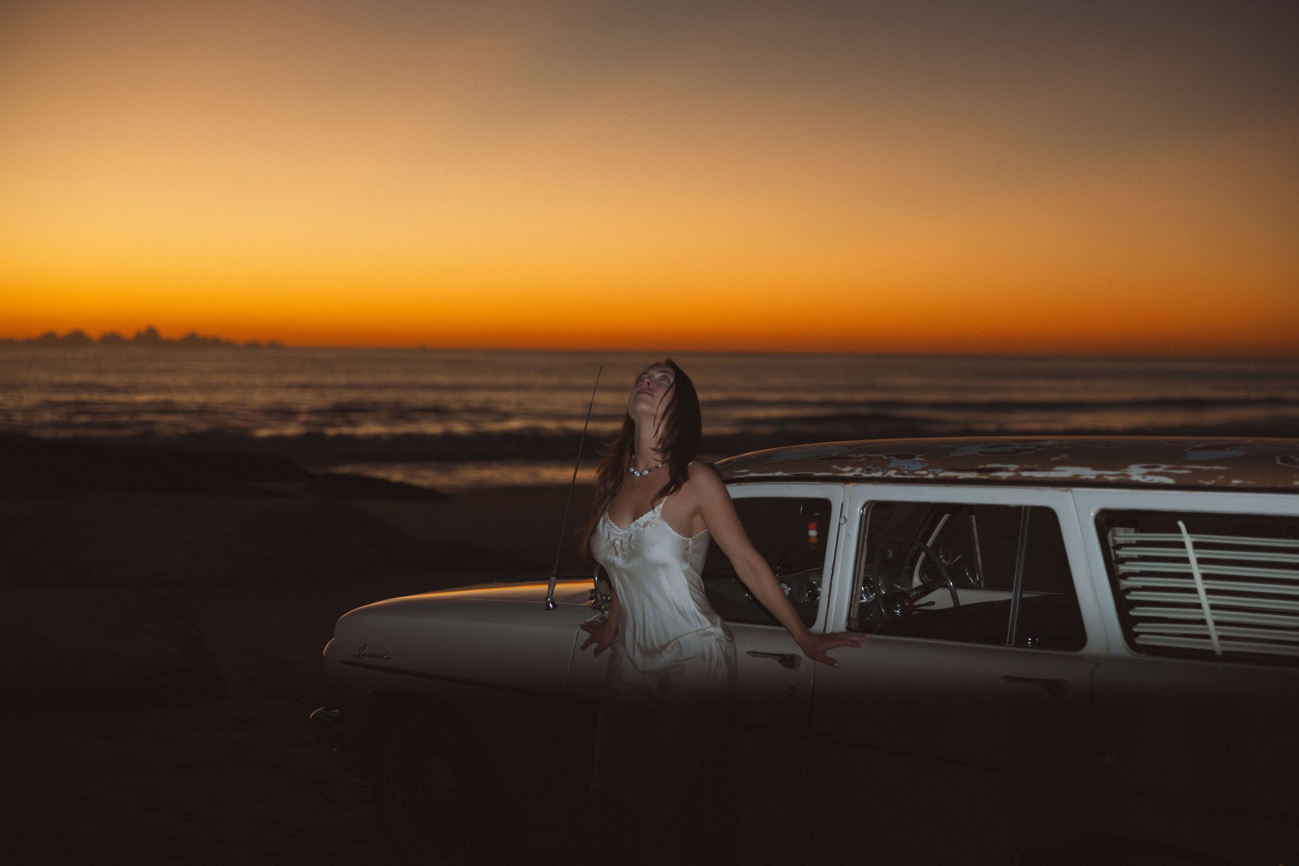 Daisy Kay jewellery worn at golden hour on the Tweed Coast